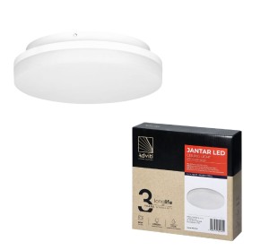 Plafon okrągły biały do łazienki z czujnikiem ruchu 22cm LED 18W barwa neutralna IP54 Orno