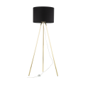 Lampa podłogowa trójnóg UMBERTO E27  Złoty, Czarny - klosz abażur 6635 TK Lighting