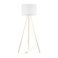 Lampa podłogowa trójnóg UMBERTO E27  Złoty - klosz abażur 6637 TK Lighting