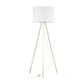 Lampa podłogowa trójnóg UMBERTO E27  Złoty - klosz abażur 6637 TK Lighting