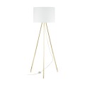 Lampa podłogowa trójnóg UMBERTO E27  Złoty - klosz abażur 6637 TK Lighting