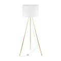 Lampa podłogowa trójnóg UMBERTO E27  Złoty - klosz abażur 6637 TK Lighting