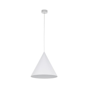 Lampa wisząca retro CONO E27  Biały - klosz stal lakierowana 10009 TK Lighting
