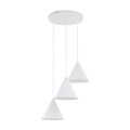 Lampa wisząca w stylu rustykalnym CONO E27  Biały - klosz stal lakierowana 10012 TK Lighting