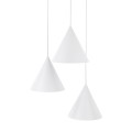Lampa wisząca w stylu rustykalnym CONO E27  Biały - klosz stal lakierowana 10012 TK Lighting