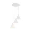 Lampa wisząca w stylu rustykalnym CONO E27  Biały - klosz stal lakierowana 10012 TK Lighting