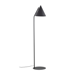 Lampa podłogowa w stylu minimalistycznym CONO E27  Czarny - klosz stal lakierowana 16010 TK Lighting