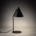 Lampka nocna do sypialni CONO E27  Czarny - klosz stal lakierowana 16009 TK Lighting