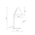 Lampka nocna do sypialni CONO E27  Czarny - klosz stal lakierowana 16009 TK Lighting