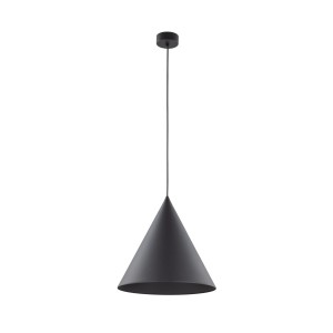 Lampa wisząca zwis sufitowy CONO E27  Czarny - klosz stal lakierowana 10057 TK Lighting
