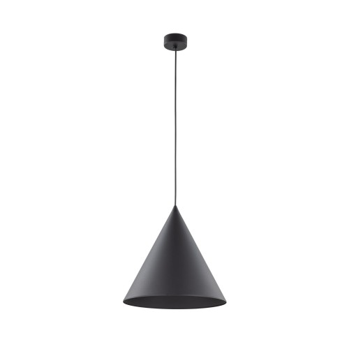 Lampa wisząca zwis sufitowy CONO E27  Czarny - klosz stal lakierowana 10057 TK Lighting