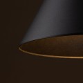 Lampa wisząca zwis sufitowy CONO E27  Czarny - klosz stal lakierowana 10057 TK Lighting