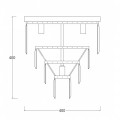 FC17106/4+1-CHR AMEDEO LAMPA SUFITOWA CHROM/CHROME Zuma Line