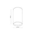 Spot tuba lampa sufitowa TOP GU10  Złoty, Czarny 5736 TK Lighting