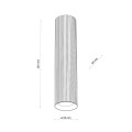 Spot tubka natynkowa TUNE GU10  Czarny 10026 TK Lighting