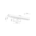 Kinkiet ścienny GALLERY LED 12W  Chromowany 18001 TK Lighting