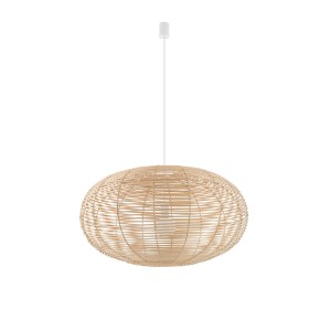 Lampa wisząca RATTAN L klosz w kolorze naturalnego drewna 11155 Nowodvorski