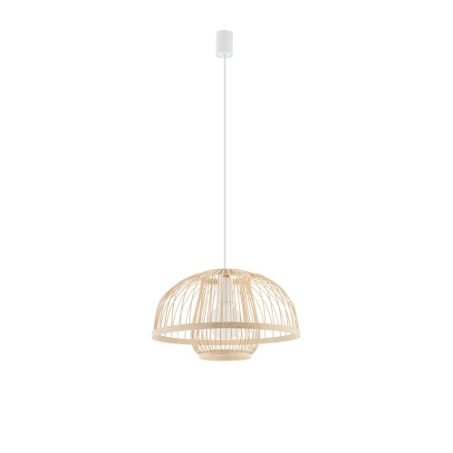 Lampa wisząca KRABI bambusowy klosz 11158 Nowodvorski
