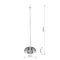 Lampa wisząca KRABI bambusowy klosz 11158 Nowodvorski