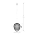 Lampa wisząca HAITI M klosz bambus 11164 Nowodvorski