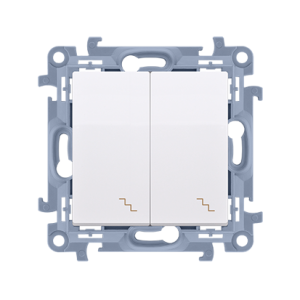 Łącznik włącznik Schodowy podwójny biały CW6/2.01/11 Simon10