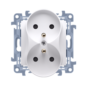 Gniazdo podwójne z uziemieniem białe 230V CGZ2M.01/11 Simon10