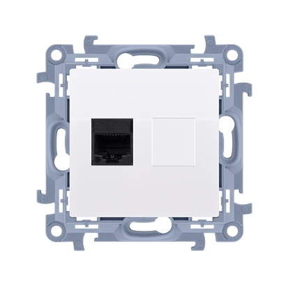 Gniazdo komputerowe pojedyncze RJ45 białe kat.6 C61.01/11 Simon10
