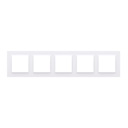 Ramka 5-krotna pięciokrotna biała pion/poziom uniwersalna CR5/11 Simon10