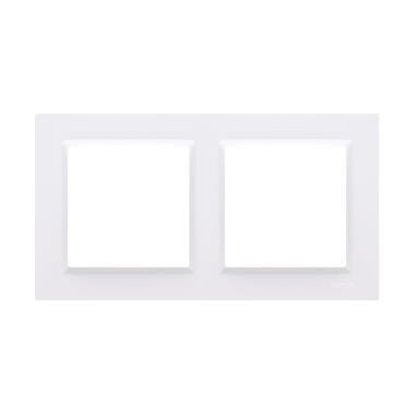 Ramka 2-krotna podwójna biała pion/poziom uniwersalna CR2/11 Simon10