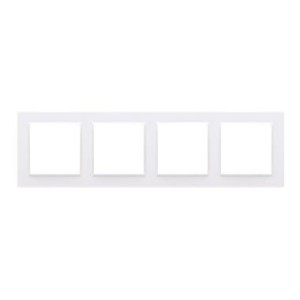 Ramka 4-krotna poczwórna biała pion/poziom uniwersalna CR4/11 Simon10