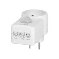 Czujnik ruchu gniazdkowy biały 120° IP20 280W 