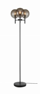 Lampa podłogowa CROWN 3L 107947 czarny/przydymiony Markslojd