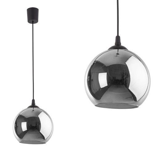 Lampa wisząca Venezia 1 - punktowa Grafit lustrzany 5740 TK Lighting
