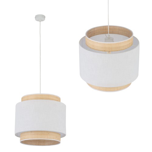 Lampa wisząca BOHO NEW 1 - punktowa Biały / słomkowy 5653 TK Lighting