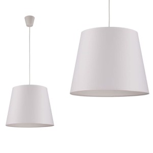 Lampa wisząca MAJA z białym abażurem o średnicy 45cm na E27 TK Lighting
