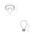 Lampa natynkowa zewnętrzna IP44 NOOK WHITE/GOLD biało-złota Nowodvorski Lighting
