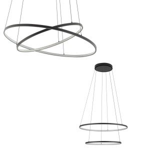 Lampa wisząca CIRCOLO LED Czarny 10864 Nowodvorski Lighting