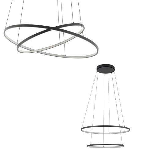 Lampa wisząca CIRCOLO LED Czarny 10864 Nowodvorski Lighting