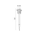 Zestaw 12 szt wbijane lampki solarne barwa zimna IP44 FUSION Kobi