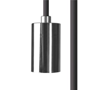 PRZEWÓD Z OPRAWKĄ 150CM CAMELEON CABLE E27 1,5 M BLACK/CHROME 8658 Nowodvorski