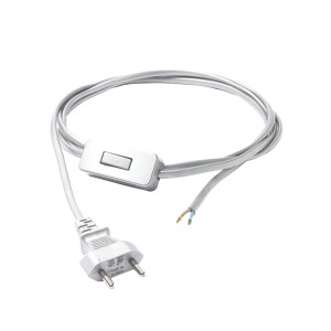 Przewód z włącznikiem biały 150cm CAMELEON CABLE SWITCH WHITE 8612 Nowodvorski Lighting
