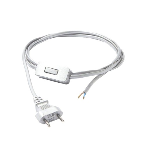 Przewód z włącznikiem biały 150cm CAMELEON CABLE SWITCH WHITE 8612 Nowodvorski Lighting