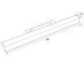 Maxlight M0002N Lampa Magnetyczna Liniowa System On/Off 18W 1126LM 3000K