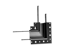 Maxlight MT0008 Kątownik 90° czarny Montaż na sufit lub ścianę Do szyn MT0006, MT0007