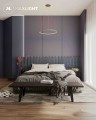 Maxlight P0493 Lampa Wisząca Queen Ø 50 Cm Złoto Szczotkowane