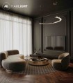 Maxlight Lotus P0422D Lampa Wisząca Złota