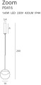 Maxlight Zoom P0416 Lampa Wisząca IP44