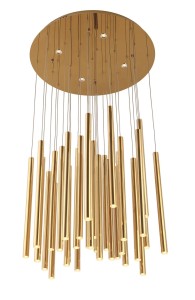 Maxlight Organic Gold P0242D Lampa Wisząca Ściemnialna Złota