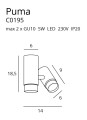 Maxlight Puma C0195 Plafon