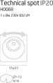 Maxlight Technical Spot H0068 Oprawa Podtynkowa